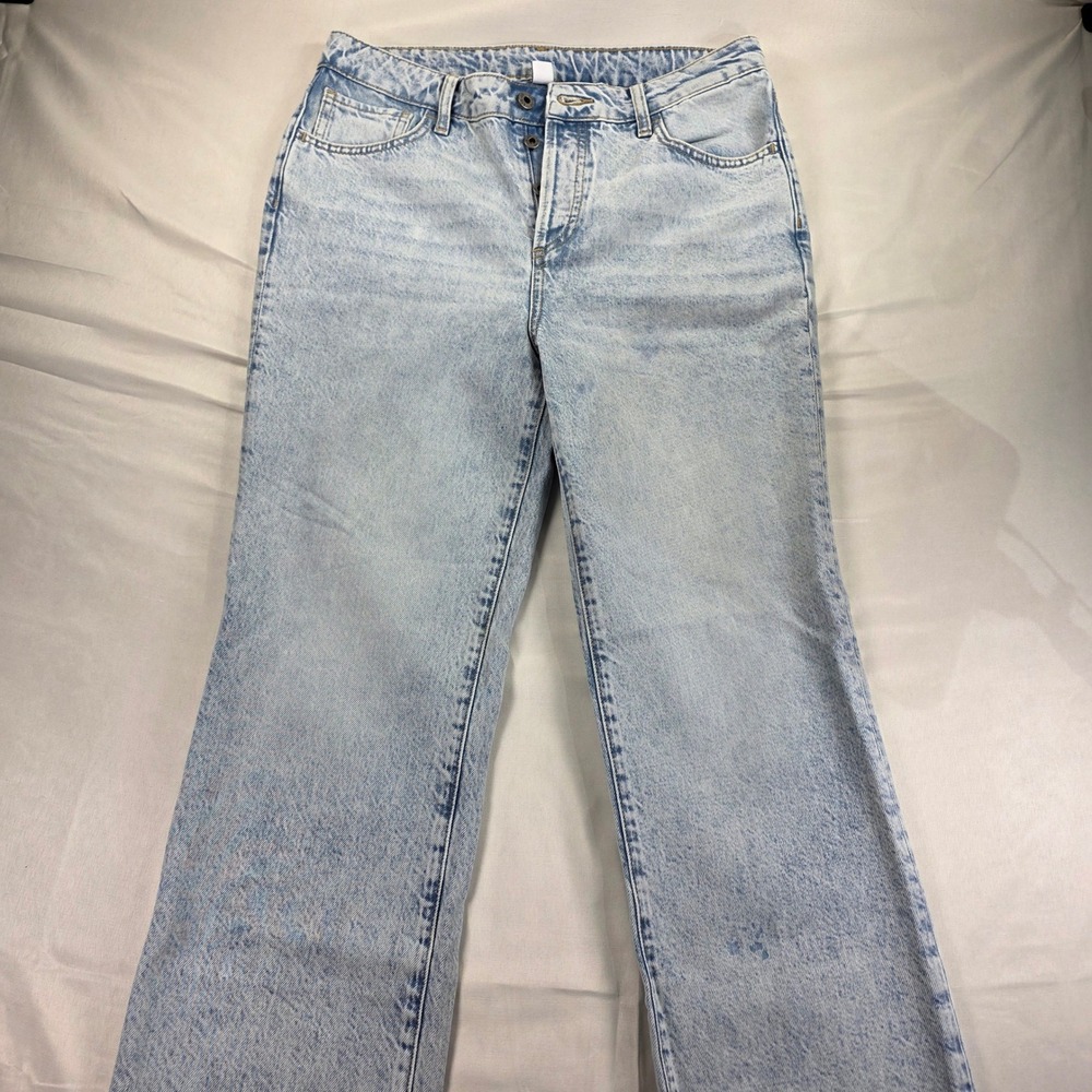 Liu Jo Milano Light Wash Acid Denim Straight Leg Jeans Size 30 UA3187 DS036